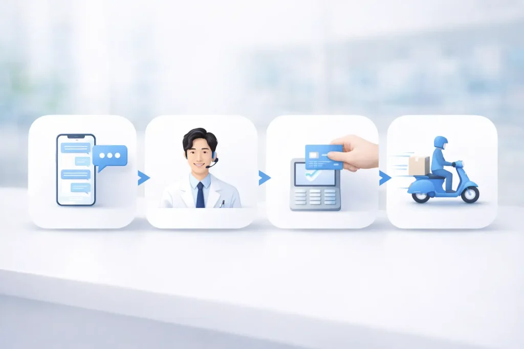 비아그라 퀵 배송 구매 방법 약사 상담 절차