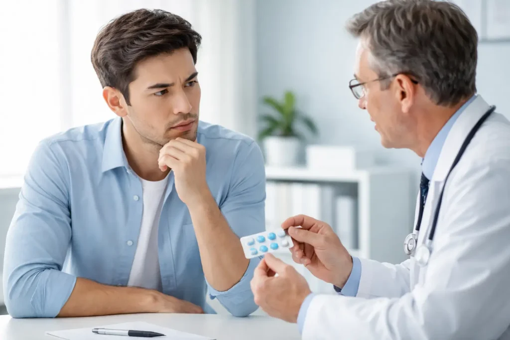 30대 남자가 비아그라를 복용해도 괜찮은지 의사 기준으로 설명하는 이미지