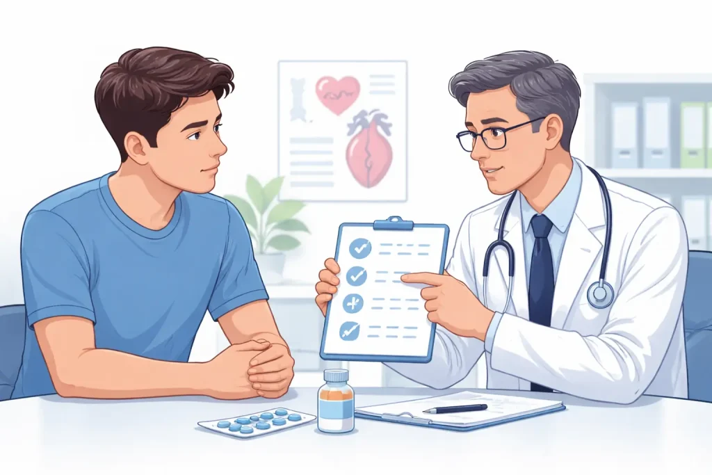 30대 비아그라 복용 시 의사가 판단하는 심혈관 건강과 안전 기준