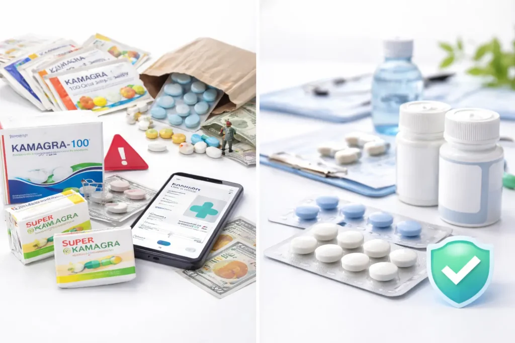 카마 그라 직구 리스크와 국내 실데나필 제네릭 비교