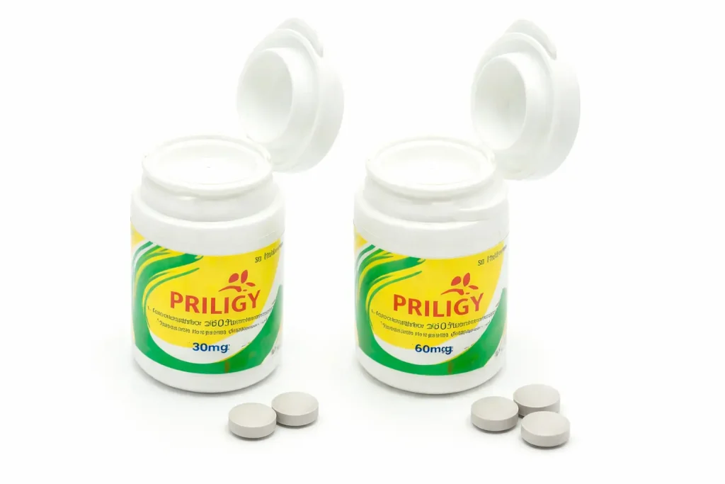 프릴리지 30mg 60mg 차이 비교표